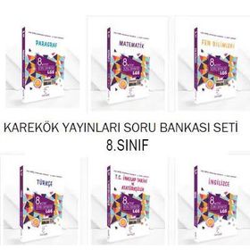 Karekök Yayınları LGS 8. Sınıf Soru Bankası Seti 6 Kitap