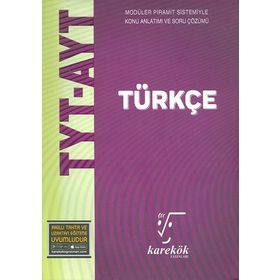 Karekök Yayınları TYT-AYT Türkçe Konu Anlatımlı Soru Çözümü