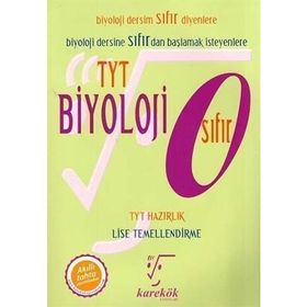 Karekök Yayınları Tyt Biyoloji Sıfır