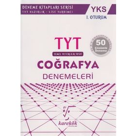 Karekök Yayınları TYT Coğrafya Denemeleri - 1. Oturum