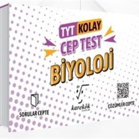 Karekök Yayınları TYT Kolay Biyoloji Cep Test