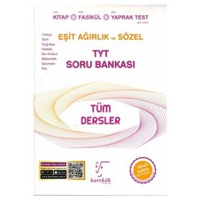 Karekök Yayınları TYT Tüm Dersler Eşit Ağırlık ve Sözel Soru Bankası