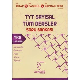 Karekök Yayınları TYT Tüm Dersler Sayısal Soru Bankası