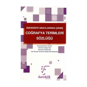 Karekök Yayınları Üniversite Sınavlarında Çıkmış Coğrafya Terimleri Sözlüğü