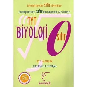 Karekök Yayınları Yeni TYT Biyoloji Sıfır
