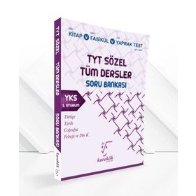 Karekök YKS 1.oturum TYT Sözel Tüm Dersler Soru Bankası