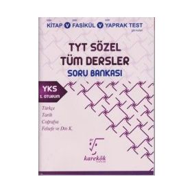 Karekök YKS 1.oturum TYT Sözel Tüm Dersler Soru Bankası