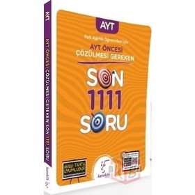 Karekök YKS AYT Öncesi Çözülmesi Gereken Eşit Ağırlık Son 1111 Soru Bankası Karekök Yayınları
