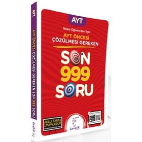 Karekök YKS AYT Öncesi Çözülmesi Gereken Sözel Son 999 Soru Bankası Karekök Yayınları