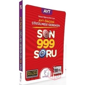 Karekök YKS AYT Öncesi Çözülmesi Gereken Sözel Son 999 Soru Bankası Karekök Yayınları