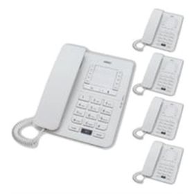 Karel TM142 Beyaz 5'li Masaüstü Kablolu Analog Ofis Telefonu