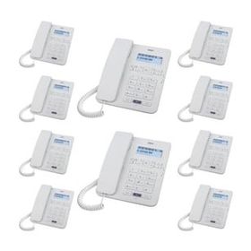 Karel TM145 Beyaz 10'lu Ekranlı Masaüstü Kablolu Telefon