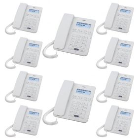 Karel TM145 Beyaz 10'lu Ekranlı Masaüstü Kablolu Telefon