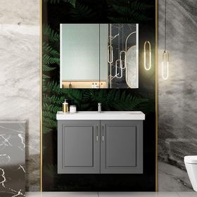 Karen Arin 60 cm Antrasit Banyo Dolabı