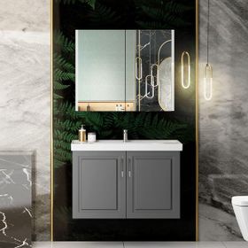 Karen Arin 60 cm Antrasit Banyo Dolabı