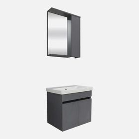 Karen Arya 60 cm Antrasit Banyo Dolabı