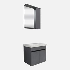 Karen Arya 60 cm Antrasit Banyo Dolabı