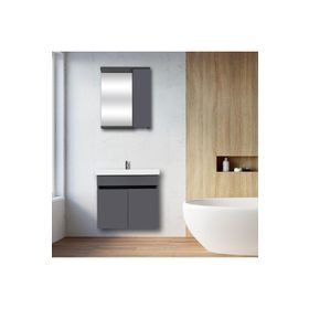 Karen Banyo Arya Mat Antrasit 60 cm Banyo Dolabı Seti