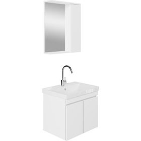 Karen Banyo Koza 60 cm Beyaz Banyo Dolabı Seti