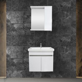 Karen Banyo Koza 60 cm Beyaz Banyo Dolabı Seti