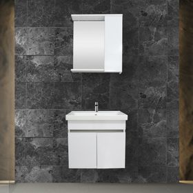 Karen Banyo Koza 60 cm Beyaz Banyo Dolabı Seti