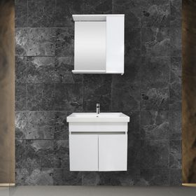 Karen Banyo Koza 60 cm Beyaz Banyo Dolabı Seti