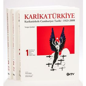 KARİKATÜRKİYE (3 CILT) KARİKATÜRLERLE CUMHURIYET TARIHI 1923-2008 - TURGUT ÇEVİKER