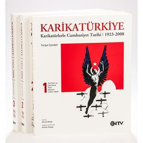 KARİKATÜRKİYE (3 CILT) KARİKATÜRLERLE CUMHURIYET TARIHI 1923-2008 - TURGUT ÇEVİKER