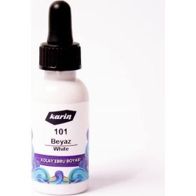 Karin 101 Beyaz 30 ml Ebru Boyası
