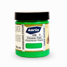 Karin 105 ml Florasan Yeşil 506 Ebru Boyası