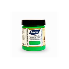 Karin 105 ml Florasan Yeşil 506 Ebru Boyası