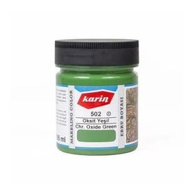 Karin 105 ml Oksit Yeşil 502 Ebru Boyası