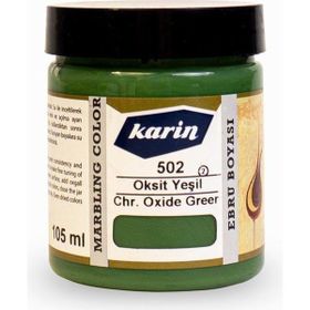 Karin 105 ml Oksit Yeşil 502 Ebru Boyası