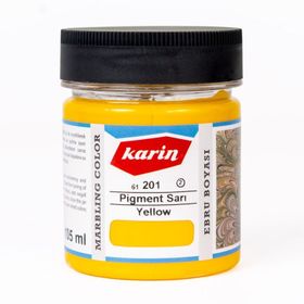 Karin 201 Sarı 105 ml Ebru Boyası