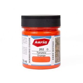 Karin 202 Turuncu 105 ml Ebru Boyası