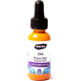 Karin 204 Koyu Sarı 30 ml Ebru Boyası
