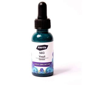 Karin 30 ml Yeşil 503 Kolay Ebru Boyası