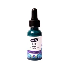 Karin 30 ml Yeşil 503 Kolay Ebru Boyası