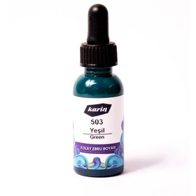 Karin 30 ml Yeşil 503 Kolay Ebru Boyası