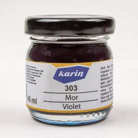 Karin 303 Mor Ezilmiş 40 ml Ebru Boyası