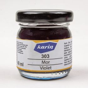 Karin 303 Mor Ezilmiş 40 ml Ebru Boyası