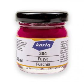 Karin 304 Fuşya 40 ml Ebru Boyası