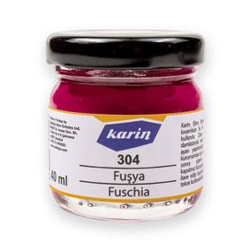Karin 304 Fuşya 40 ml Ebru Boyası