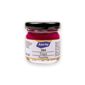 Karin 304 Fuşya 40 ml Ebru Boyası