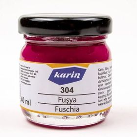Karin 304 Fuşya 40 ml Ezilmiş Ebru Boyası