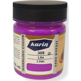 Karin 309 Lila 105 ml Ezilmiş Ebru Boyası