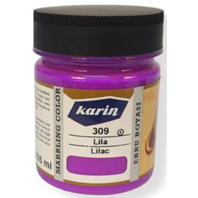 Karin 309 Lila 105 ml Ezilmiş Ebru Boyası