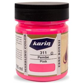Karin 311 Pembe 105 ml Ezilmiş Ebru Boyası