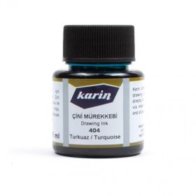 Karin 404 Turkuaz 45 ml Çini Mürekkebi
