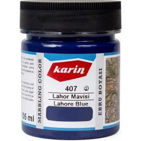 Karin 407 Lahor Mavi 105 ml Geleneksel Ebru Boyası